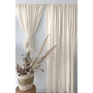 Cortinas de Gasa Arrugada de 1 Paño (140x230)